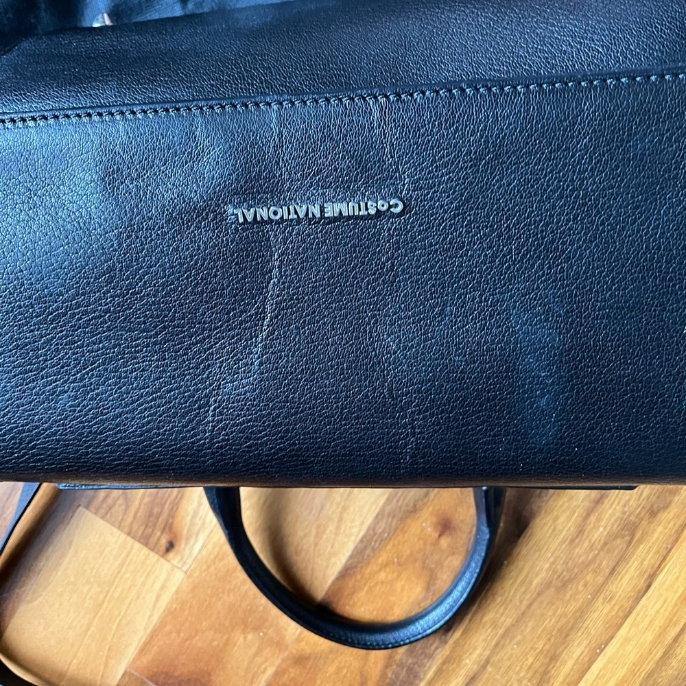 Costume national black leather purse, NEW - Picture 5 of 17